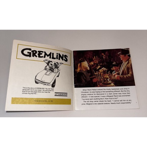1984 GREMLINS Story & Photos Read Along Book 166DC - Picture 4 of 10